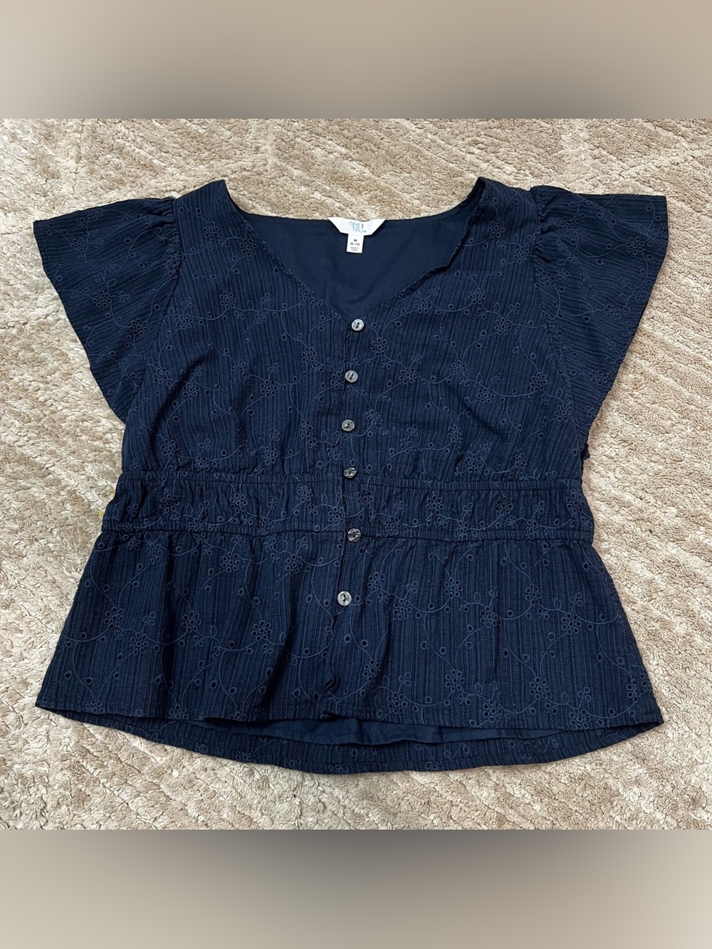 Women’s Navy Blue Time And Tru Blouse